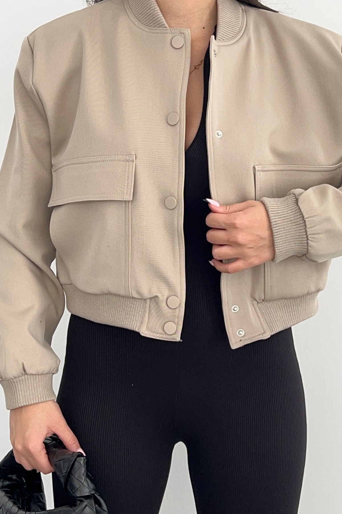 KREM PREMİUM BOMBER CEKET