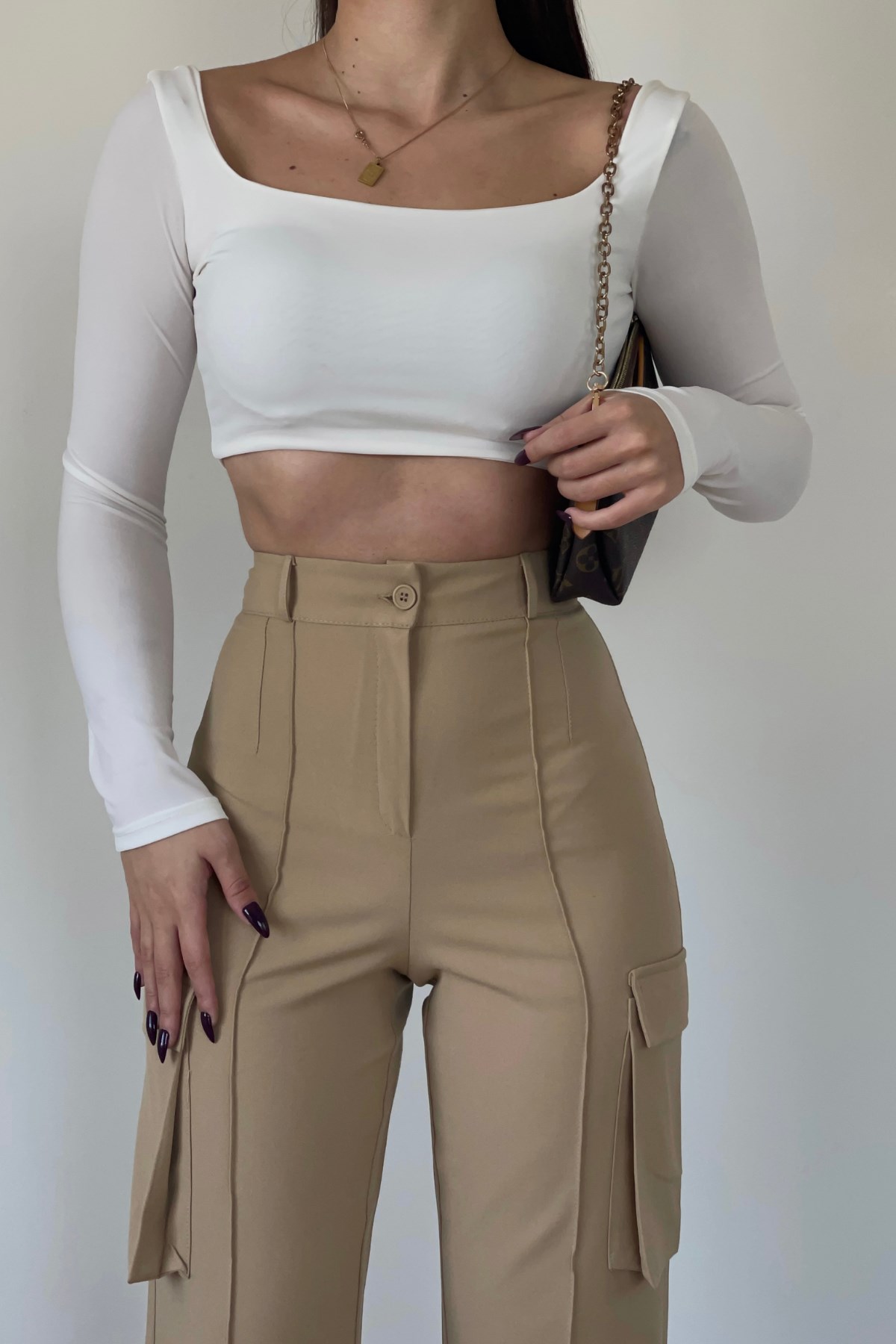 NUDE KUMAŞ KARGO PANTOLON