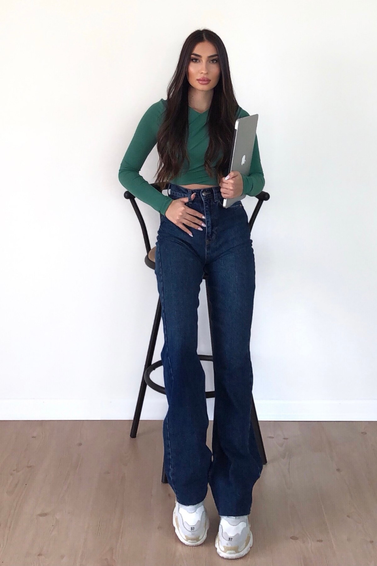 KOYU MAVİ STRAİGHT-JEANS