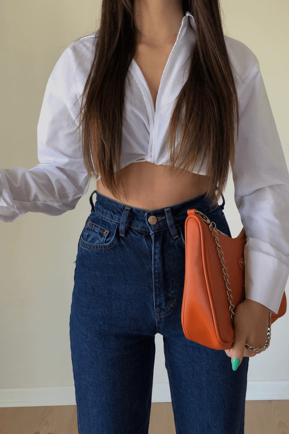 STRAİGHT JEANS KOYU RENK