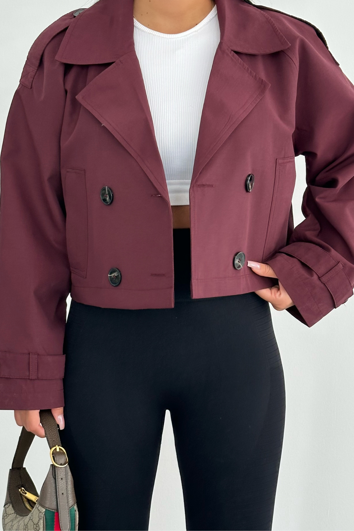 PREMİUM BORDO LAVİNİA TRENÇ