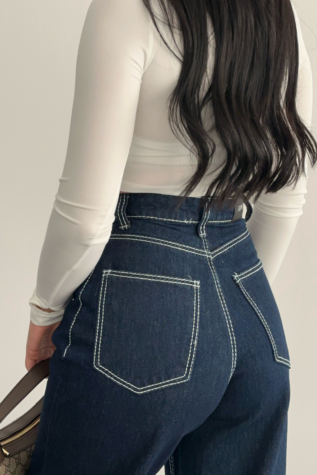 PREMİUM DARK BLUE DİKİŞ DETAYLI JEAN