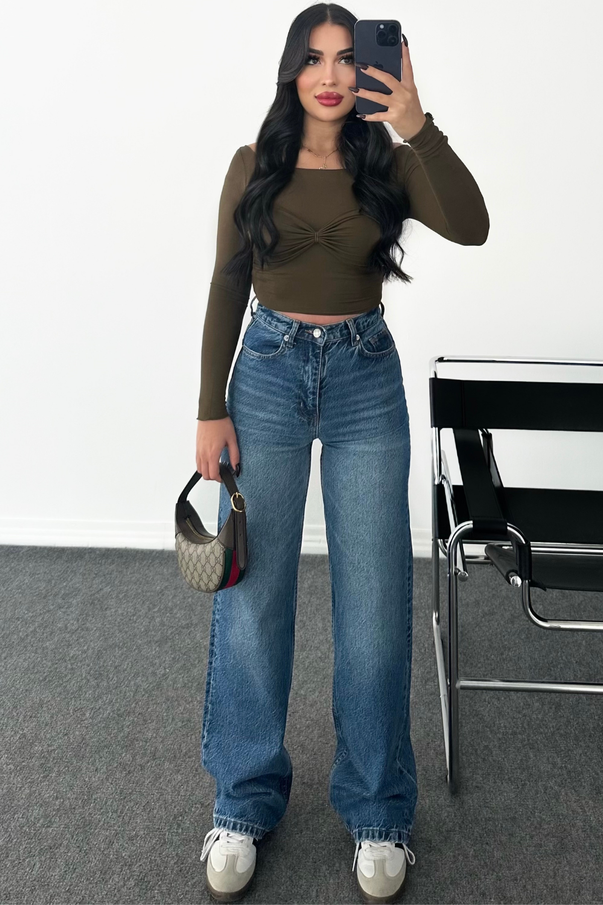 PREMİUM DARK BLUE WİDE LEG NEDY JEAN
