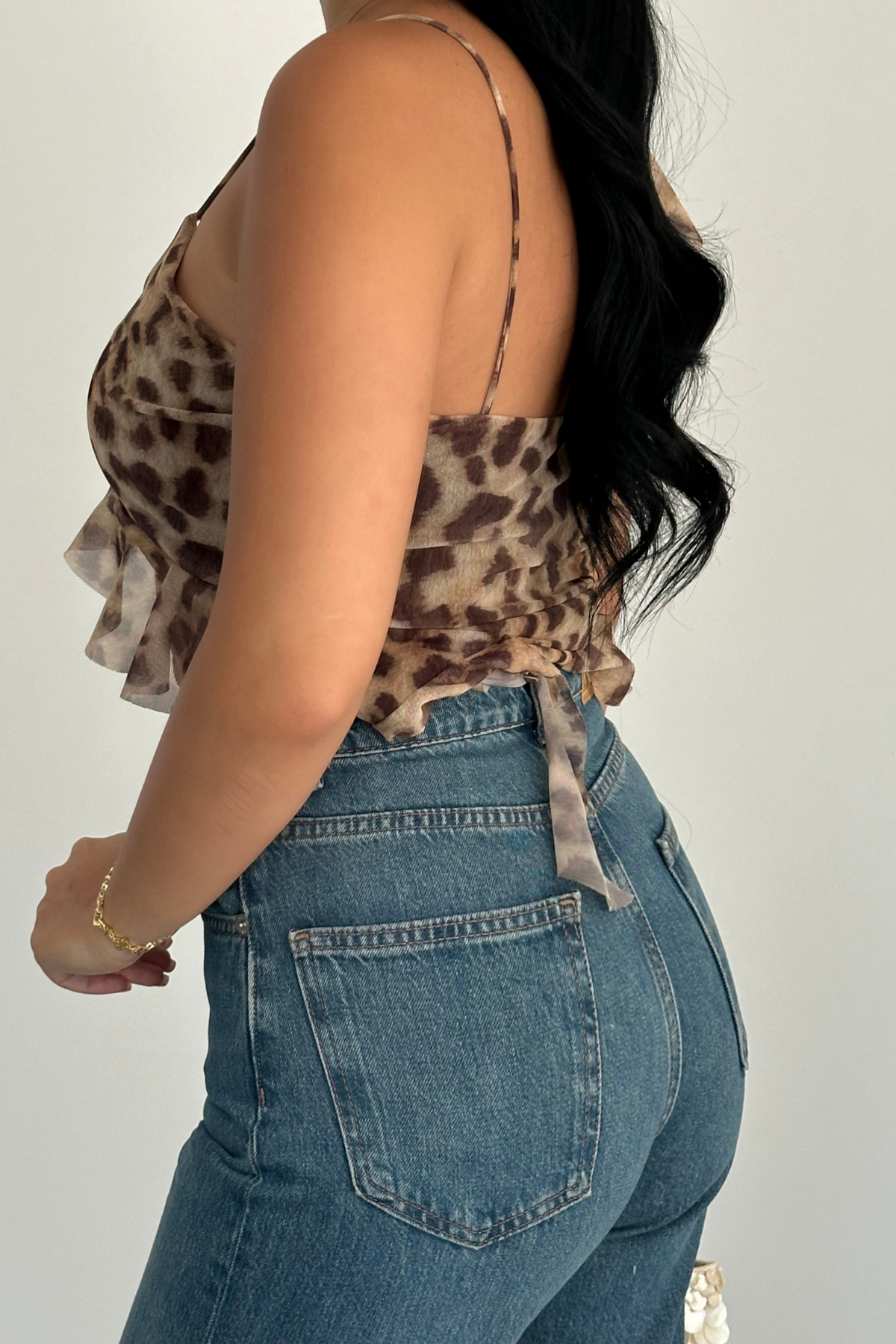 PREMİUM EKSTRA YÜKSEK BEL MİD BLUE TİNTLİ WİDE LEG JEAN