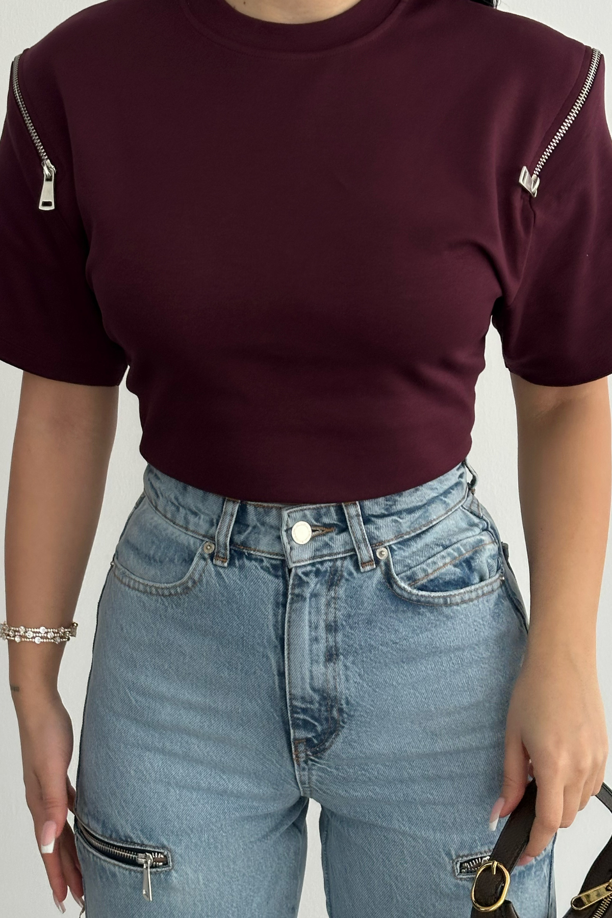 PREMİUM FERMUAR DETAYLI MOM JEAN