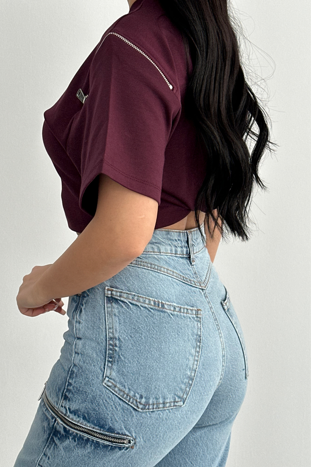 PREMİUM FERMUAR DETAYLI MOM JEAN