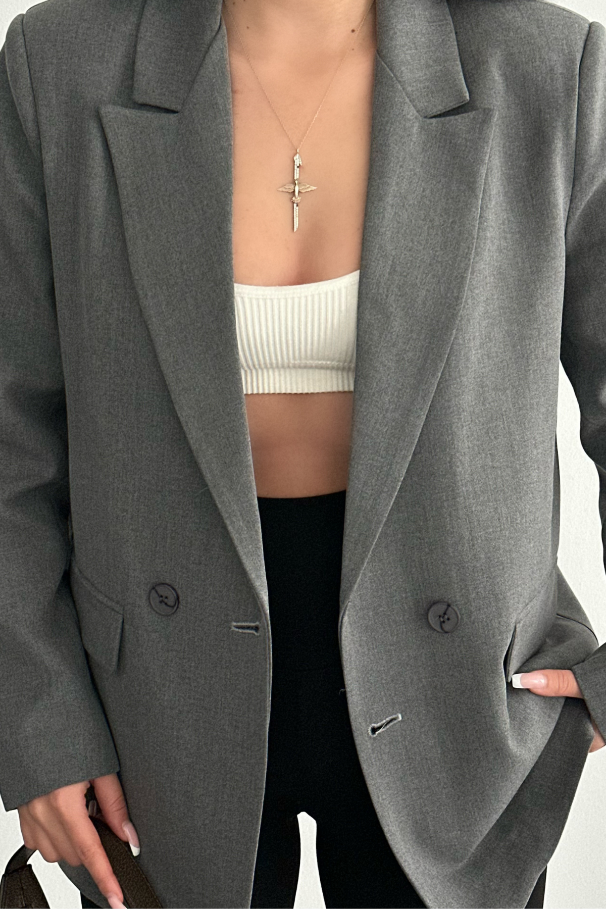 PREMİUM GRİ SENSEDİA BLAZER CEKET