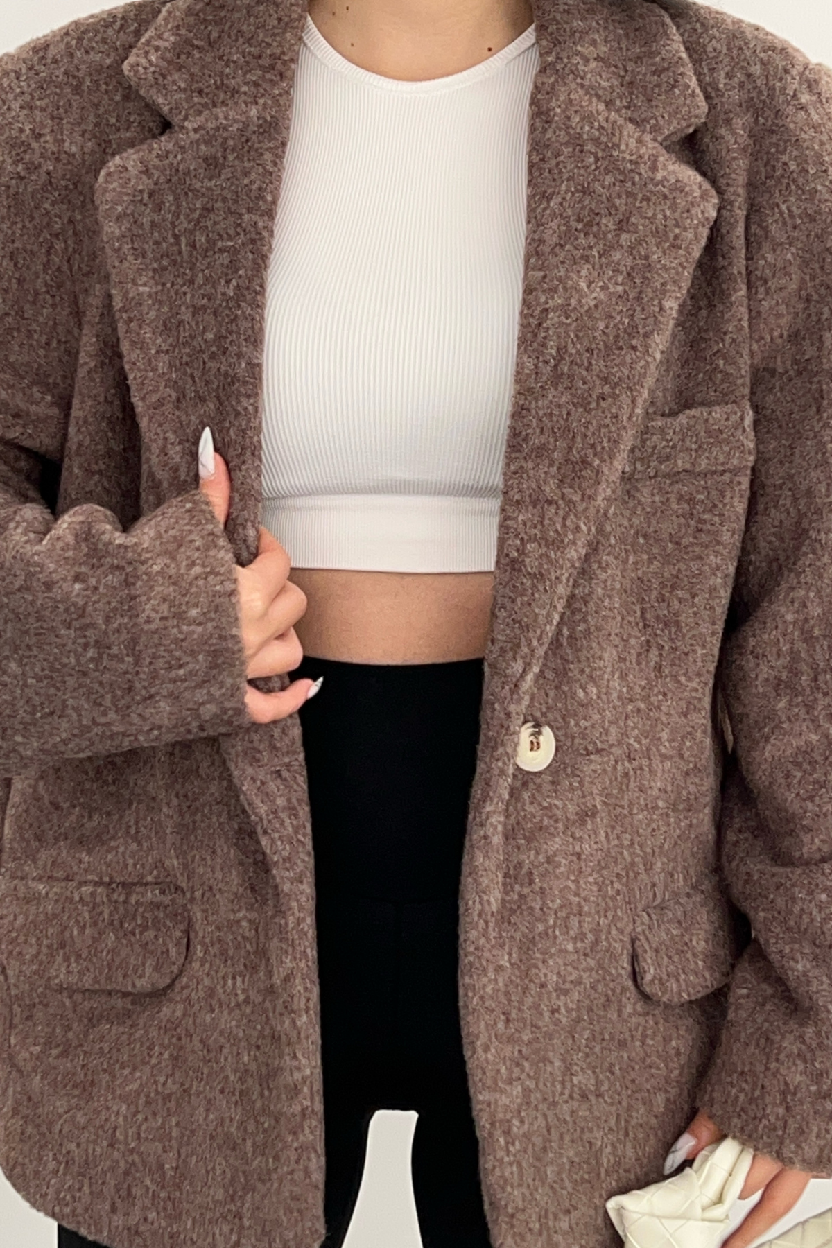 PREMİUM KAHVERENGİ OVERSİZE CEKET