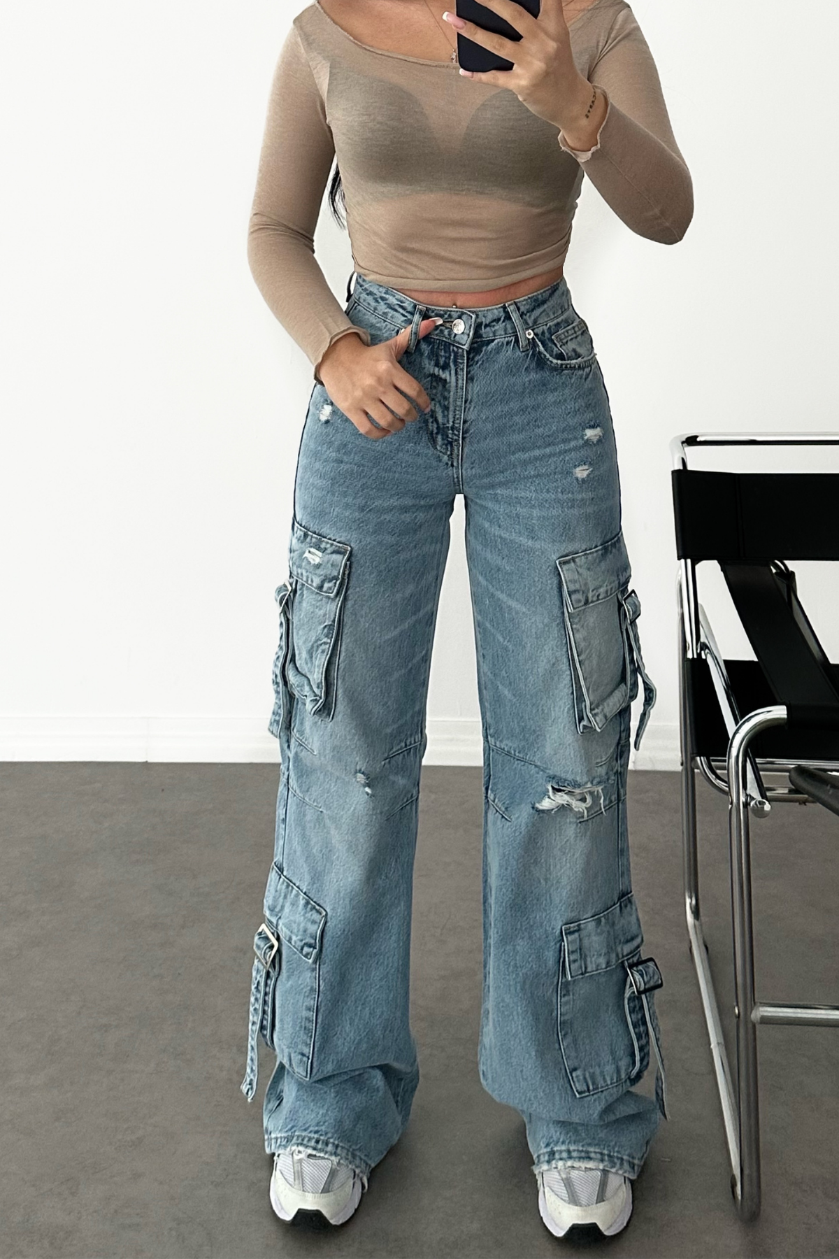 PREMİUM KARGO CEPLİ TASARIM JEAN
