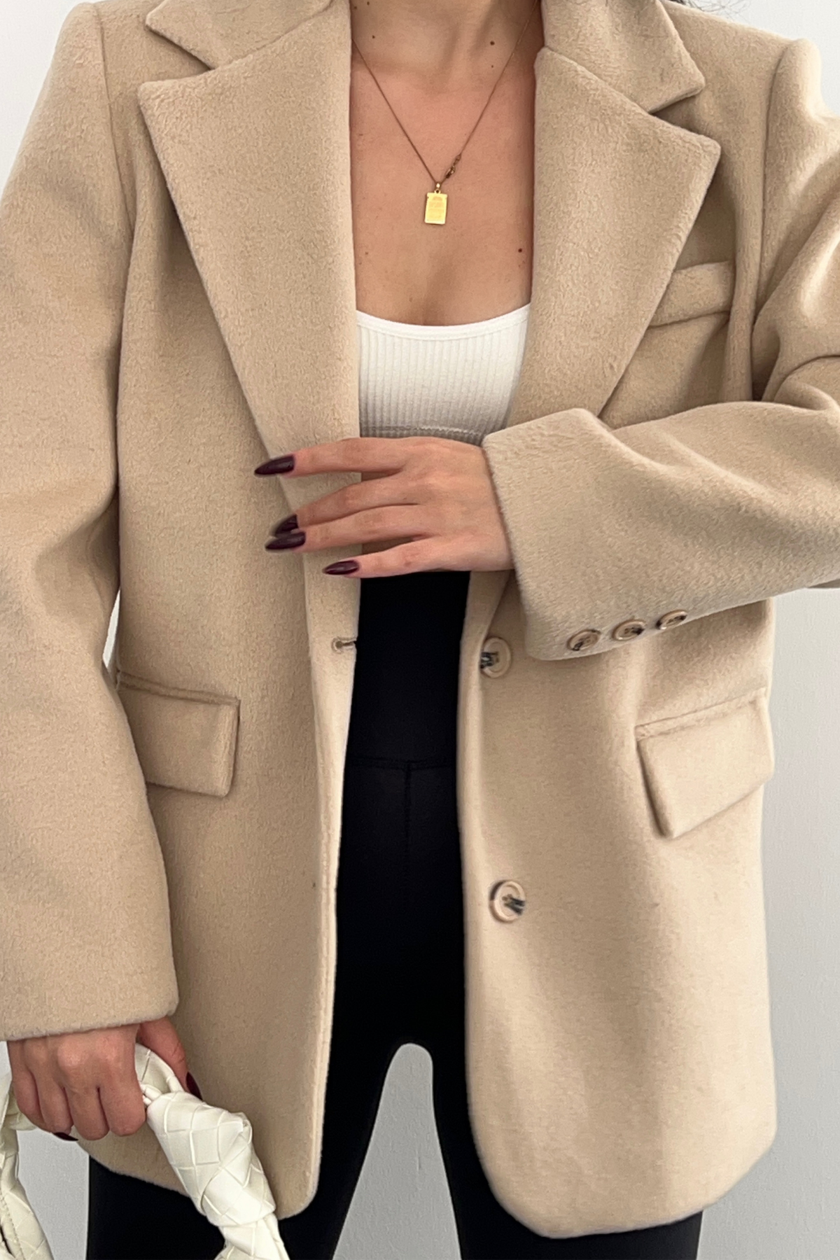 PREMİUM KREM YÜN BLAZER