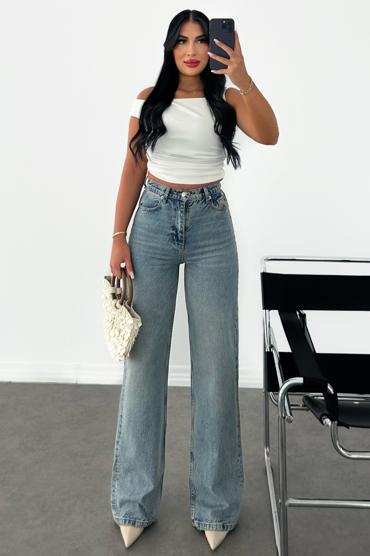 PREMİUM TİNTLİ WİDE LEG ESSY JEAN