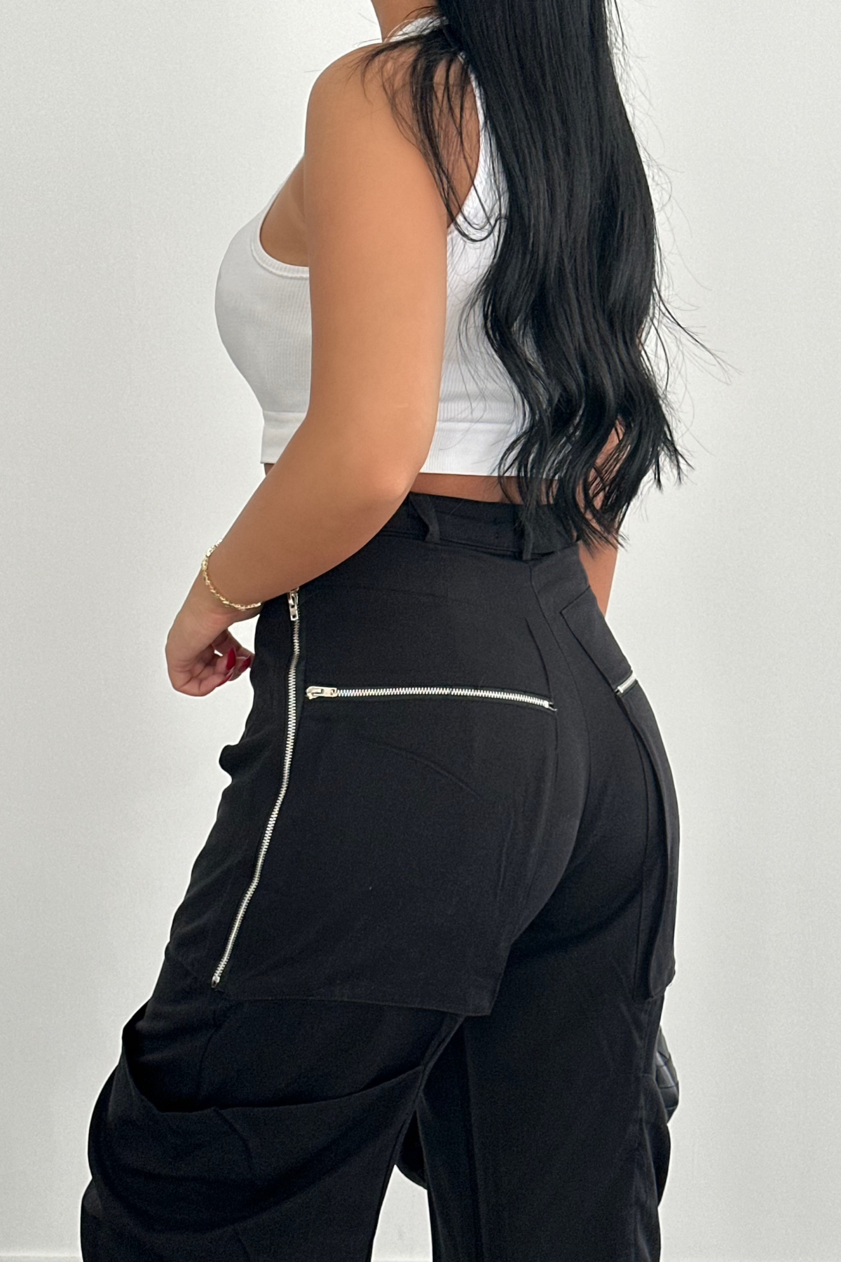 PREMİUM YÜKSEK BEL KARGO CEPLİ TASARIM PANTOLON