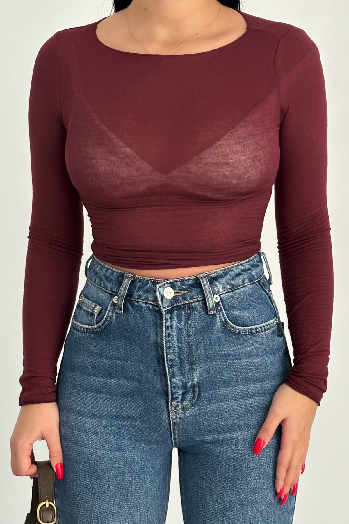 PREMİUM YÜKSEK BEL MİD BLUE SENDY MOM JEAN 