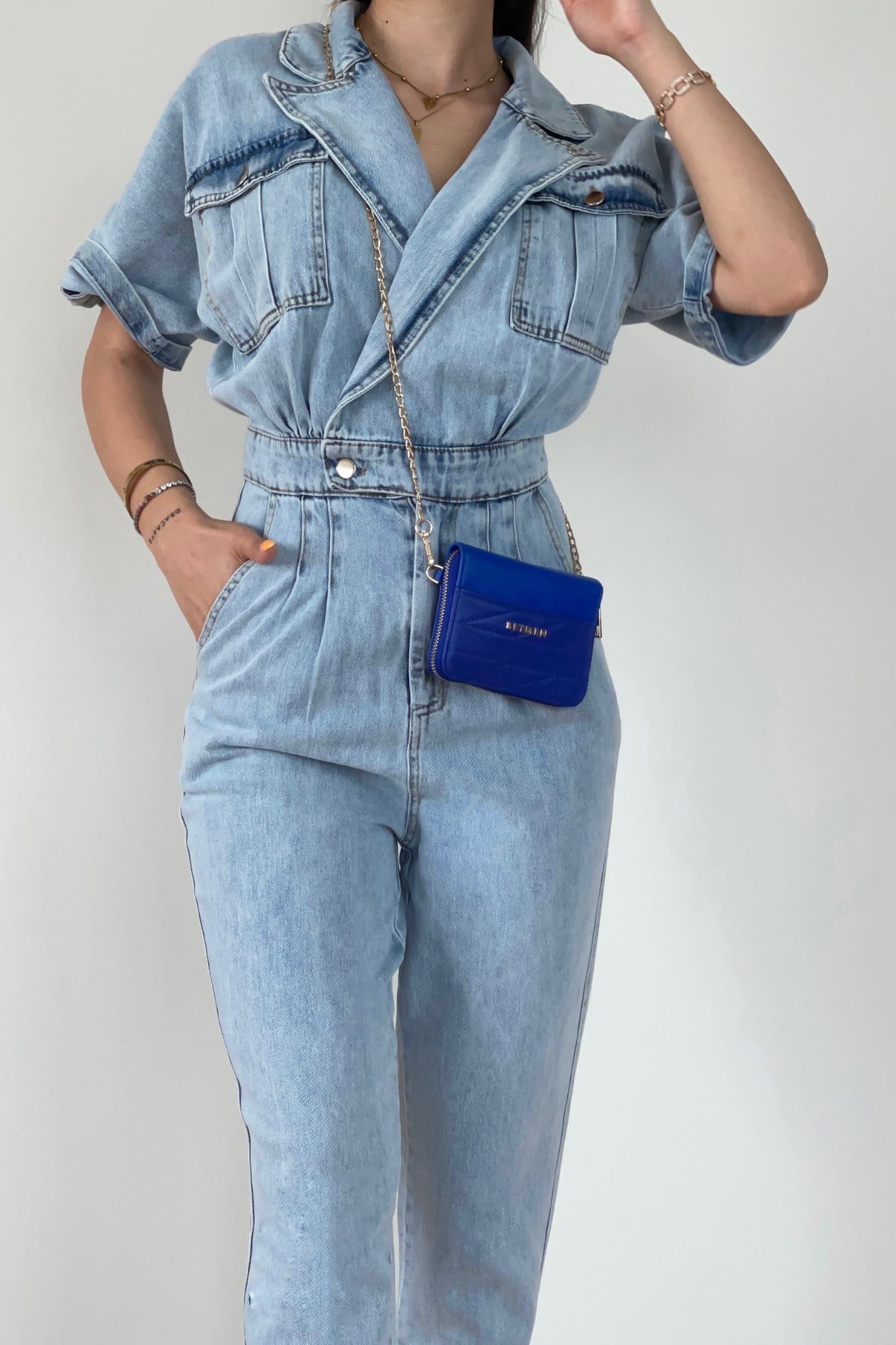 YIKAMALI DENİM TULUM