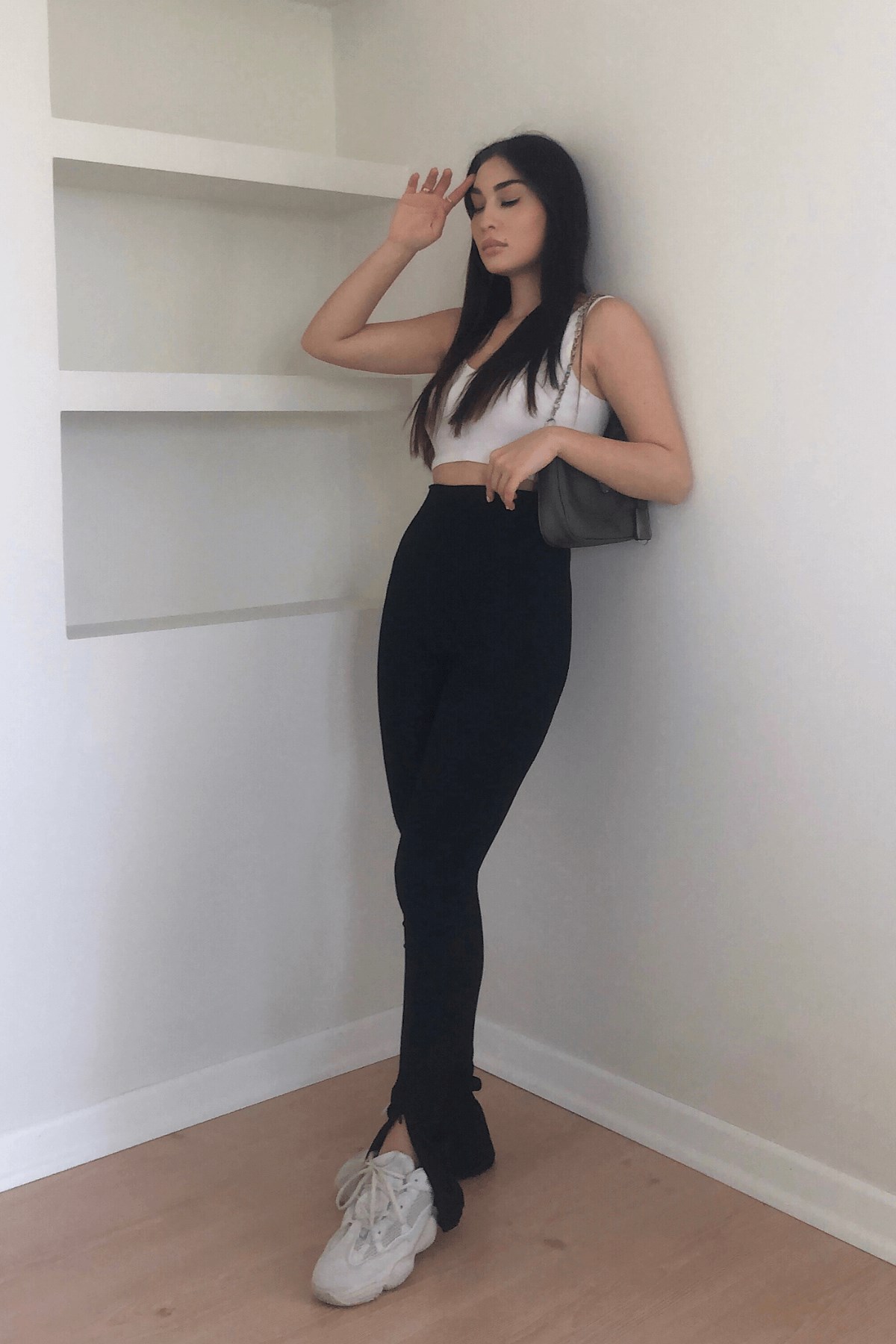 YIRTMAÇ DETAYLI FİTİLLİ TAYT