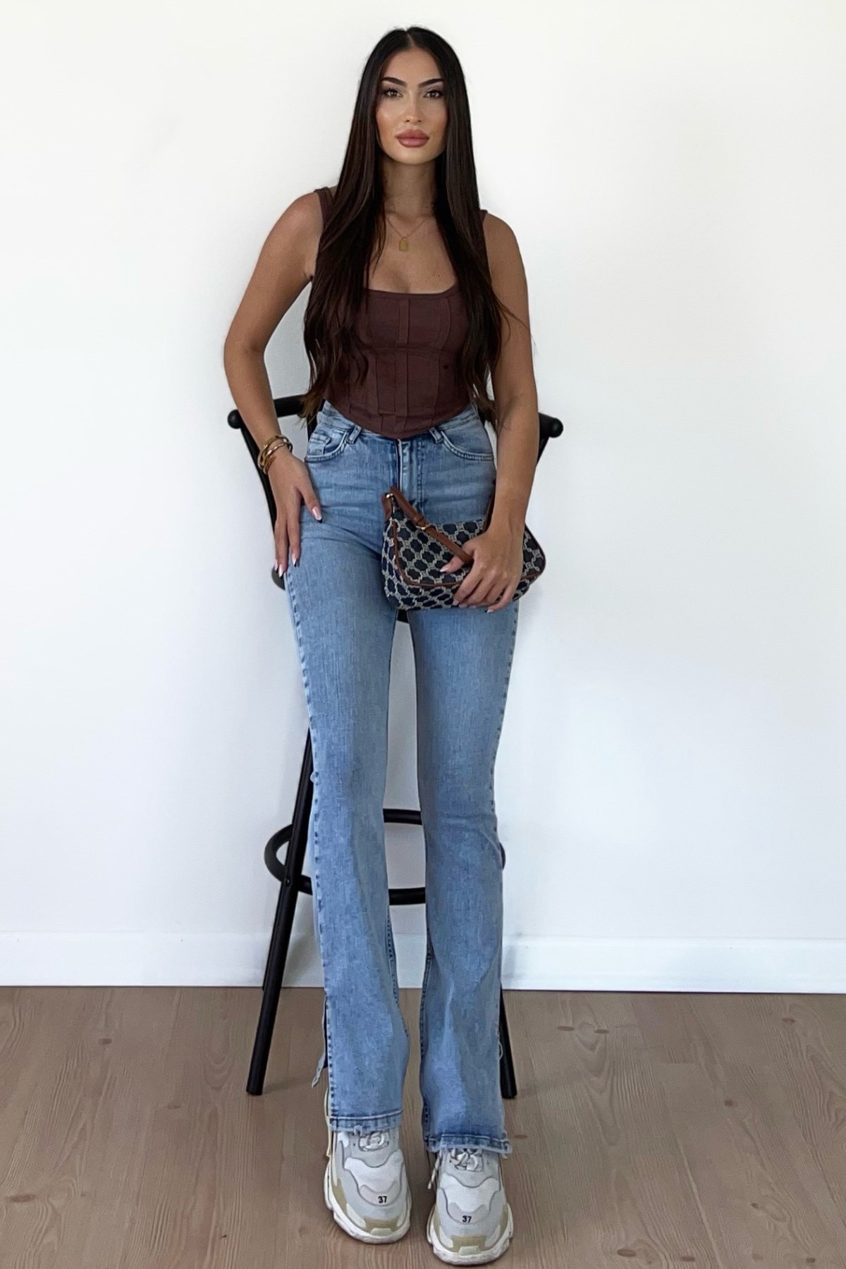 YIRTMAÇLI AÇIK RENK JEANS