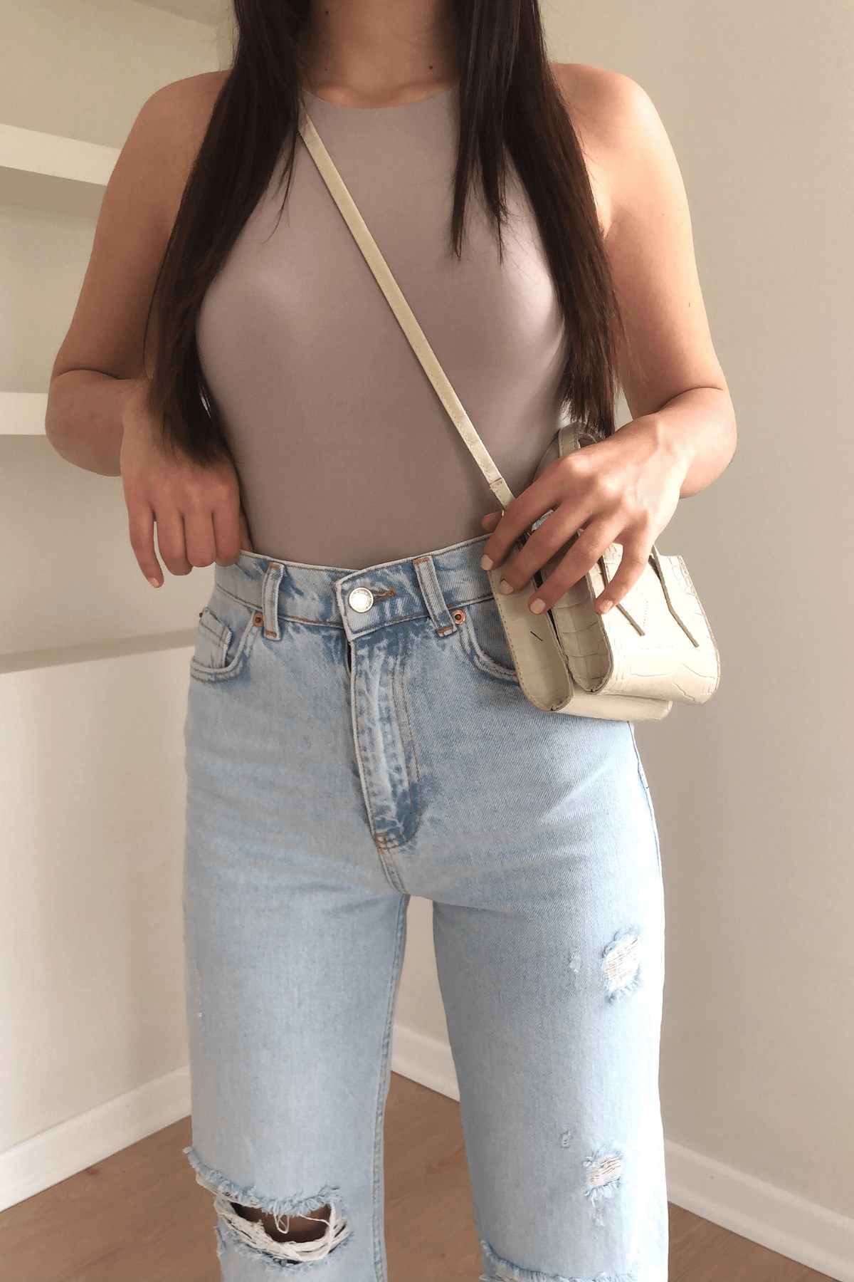 BUZ- MAVİ WİDE LEG JEAN 