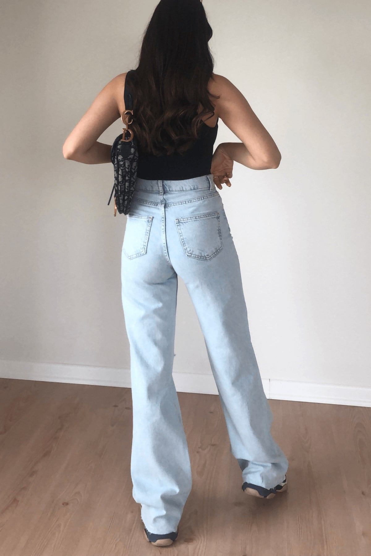 BUZ- MAVİ WİDE LEG JEAN 