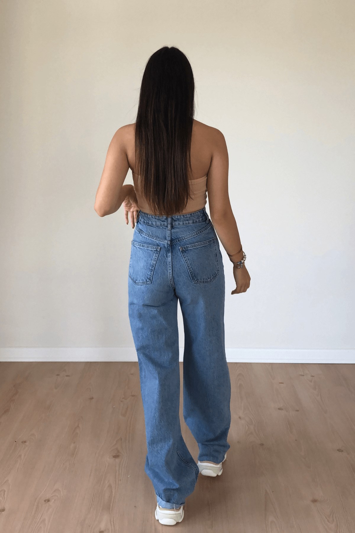 YÜKSEK BEL WİDE LEG JEAN 
