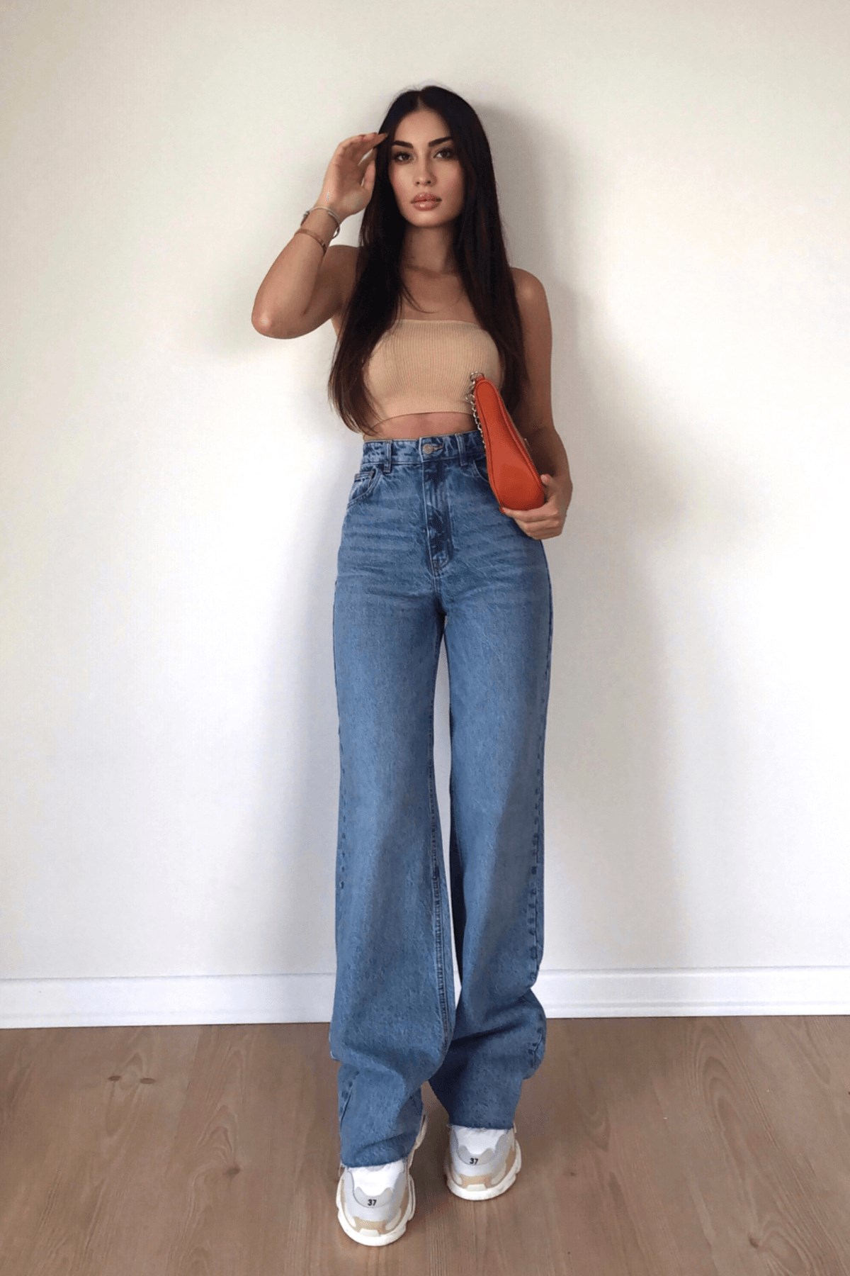 YÜKSEK BEL WİDE LEG JEAN 