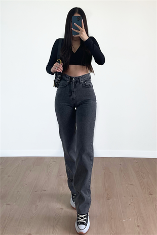 ANTRASİT STRAİGHT JEANS