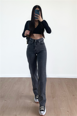 ANTRASİT STRAİGHT JEANS