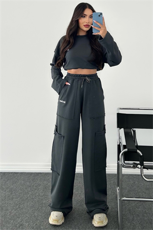 ANTRASİT TASARIM EŞOFMAN TAKIMI