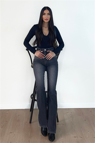 ANTRASİT YIKAMALI JEAN