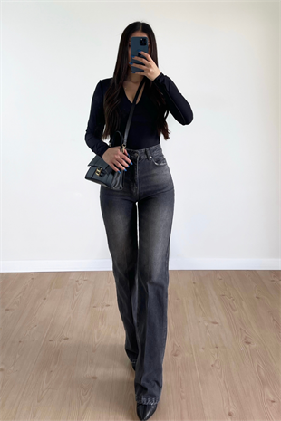 ANTRASİT YIKAMALI JEAN