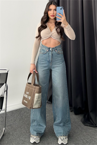 BEJ DÜĞÜM DETAYLI CROP