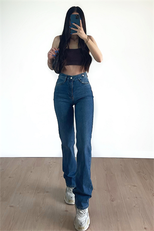 BEL DETAYLI STRAİGHT JEAN