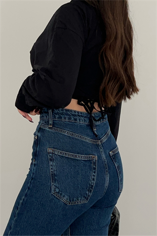 DARK BLUE ELİSSA JEAN WİDE LEG