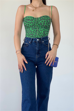 DARK BLUE WİDE LEG JEAN