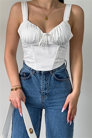 DARK BLUE WİDE LEG JEAN