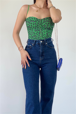 DARK BLUE WİDE LEG JEAN