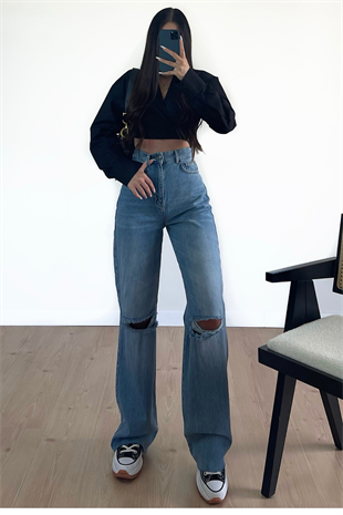 DİZİ YIRTIK JEANs