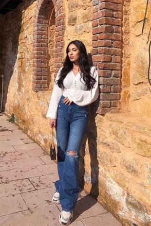 DİZİ YIRTIK PALAZZO JEAN 