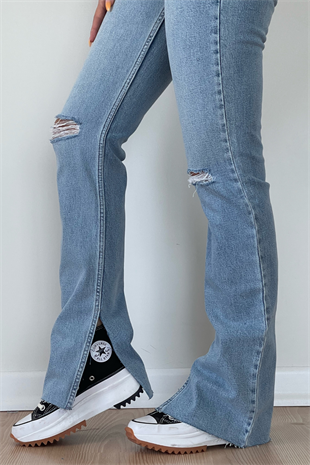 DİZİ YIRTIK YIRTMAÇLI JEAN