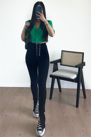 DÜĞME DETAYLI JEAN