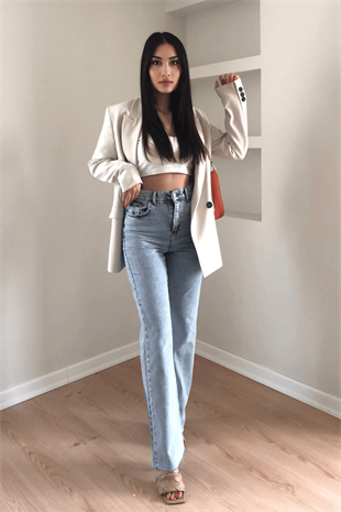 EKRU BLAZER CEKET