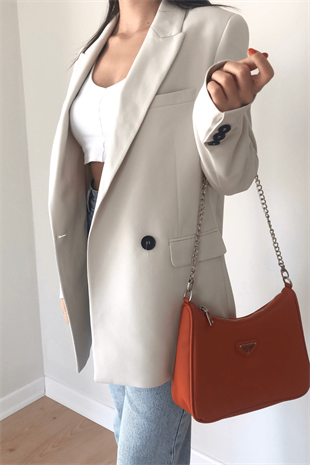 EKRU BLAZER CEKET