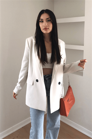 EKRU BLAZER CEKET