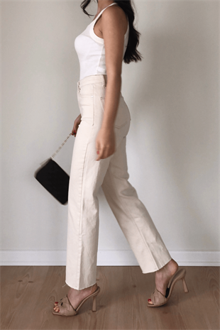 KESİK PAÇA STRAİGHT JEAN 