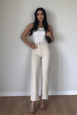 KESİK PAÇA STRAİGHT JEAN 