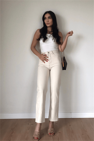 KESİK PAÇA STRAİGHT JEAN 