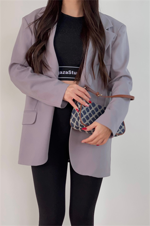 GRİ BLAZER CEKET