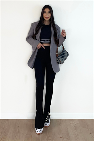 GRİ BLAZER CEKET
