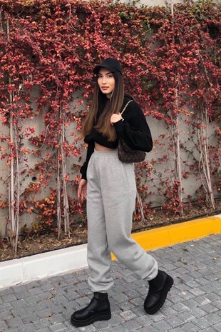 GRİ RENK EŞOFMAN ALTI 