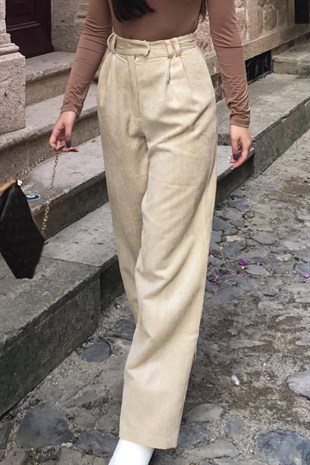 KADİFE PALAZZO PANTOLON