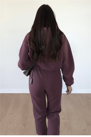 KAHVE KAPÜŞONLU TAKIM